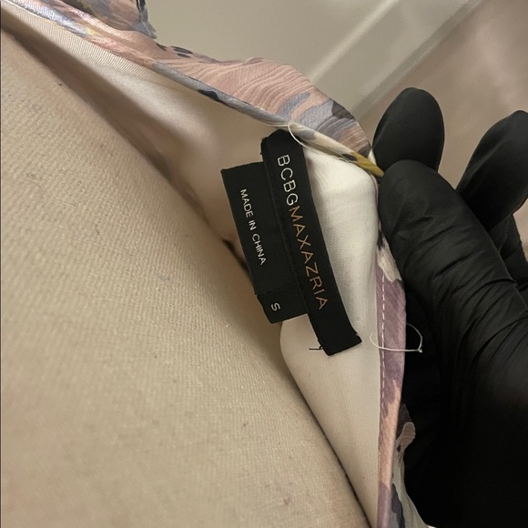 BCBGMaxAzria Multicolor Ruffle Midi Dress - Picture 2 of 11